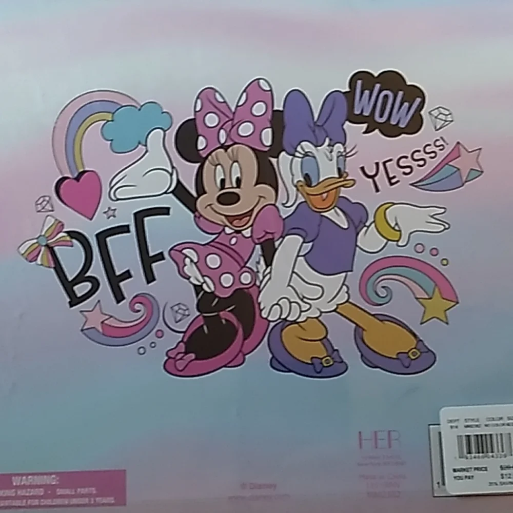 Saks 5th Ave,  8 Disney Minnie Mouse Scrunchies Pinks, Purple & Blue
